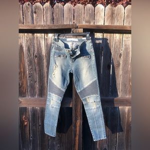 Lovers + Friends Skinny Moto Jeans